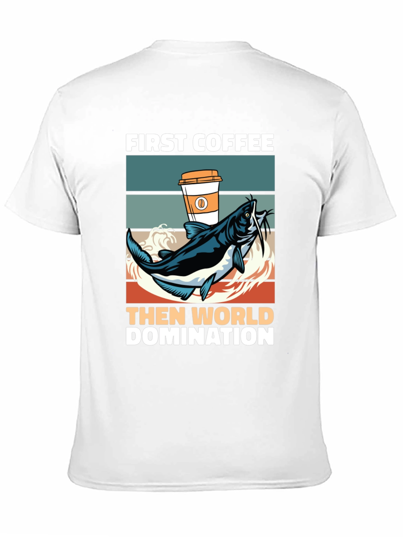 Funny Coffee and Fishing T-Shirt