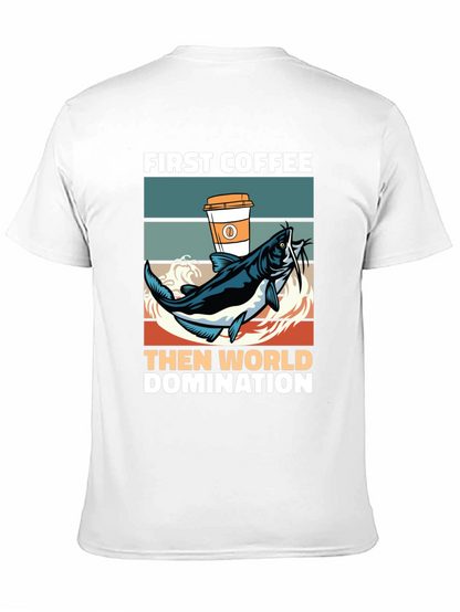 Funny Coffee and Fishing T-Shirt