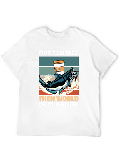 Funny Coffee and Fishing T-Shirt