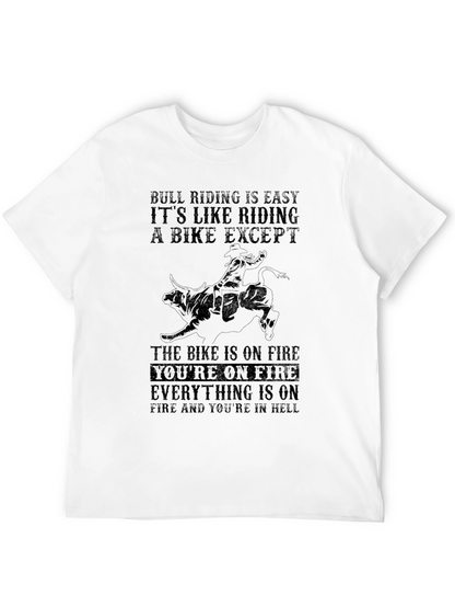 Bull Riding Is Easy T-Shirt - Black