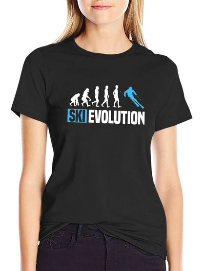 Ski Evolution Black T-Shirt