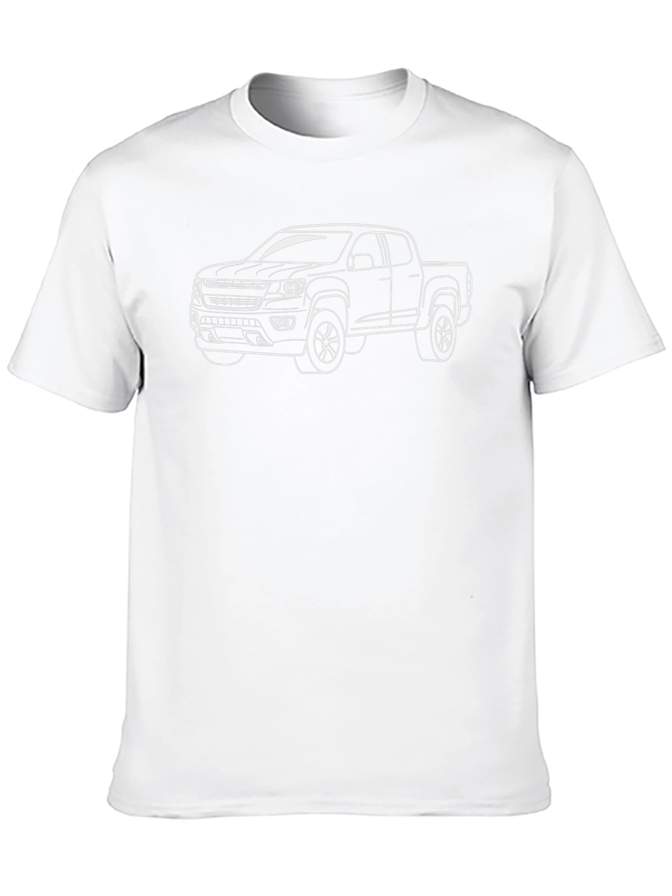 Truck Graphic T-Shirt - Black Crew Neck Tee