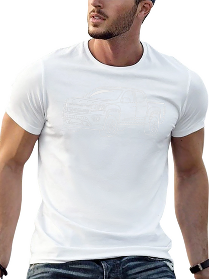 Truck Graphic T-Shirt - Black Crew Neck Tee