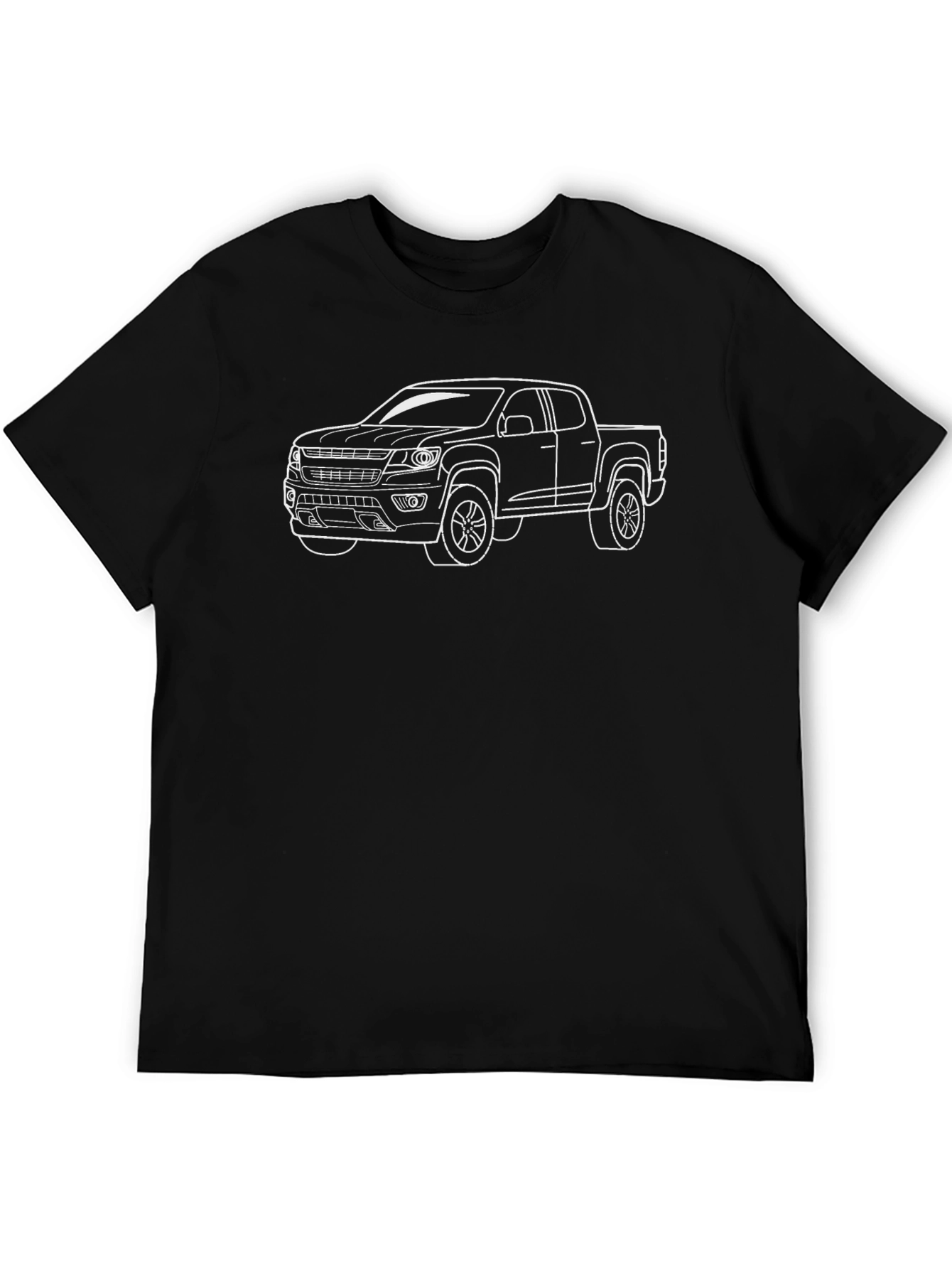 Truck Graphic T-Shirt - Black Crew Neck Tee