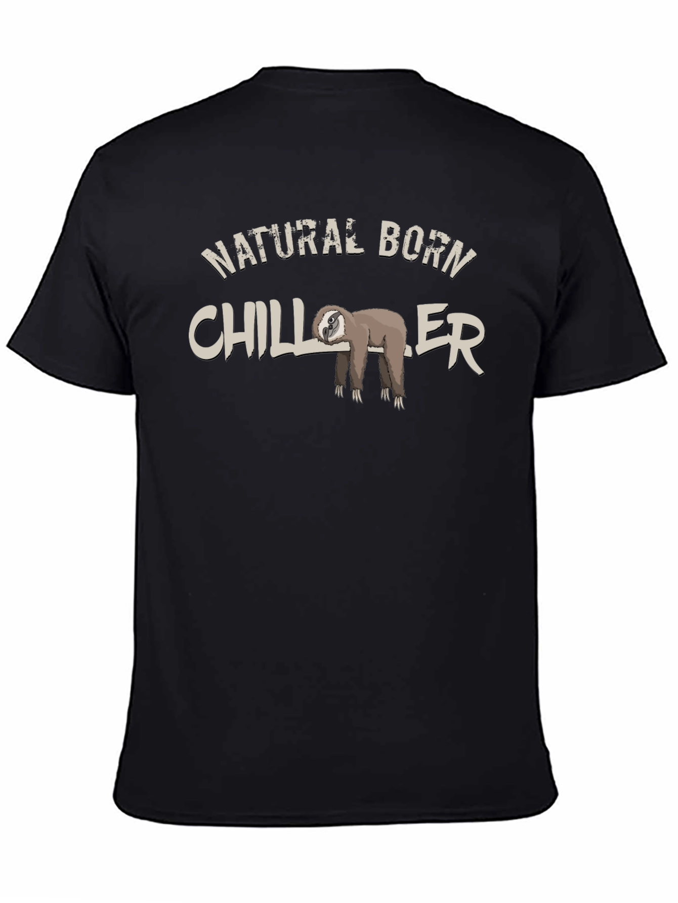 Natural Born Chiller Sloth Graphic T-Shirt