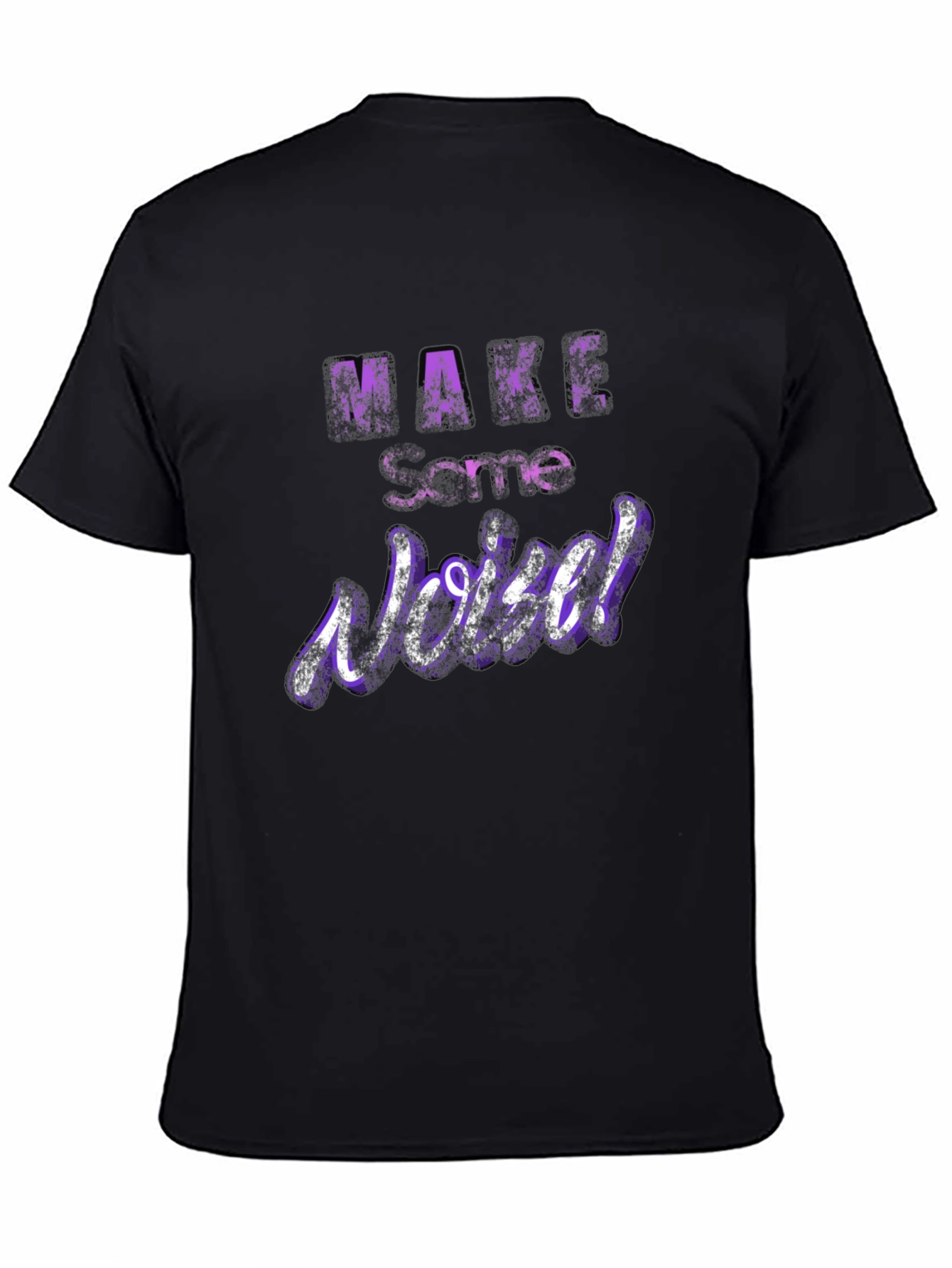 Make Some Noise T-Shirt - Purple Graphic Tee
