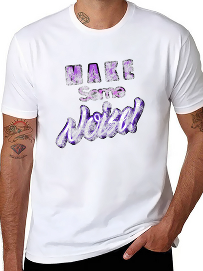 Make Some Noise T-Shirt - Purple Graphic Tee