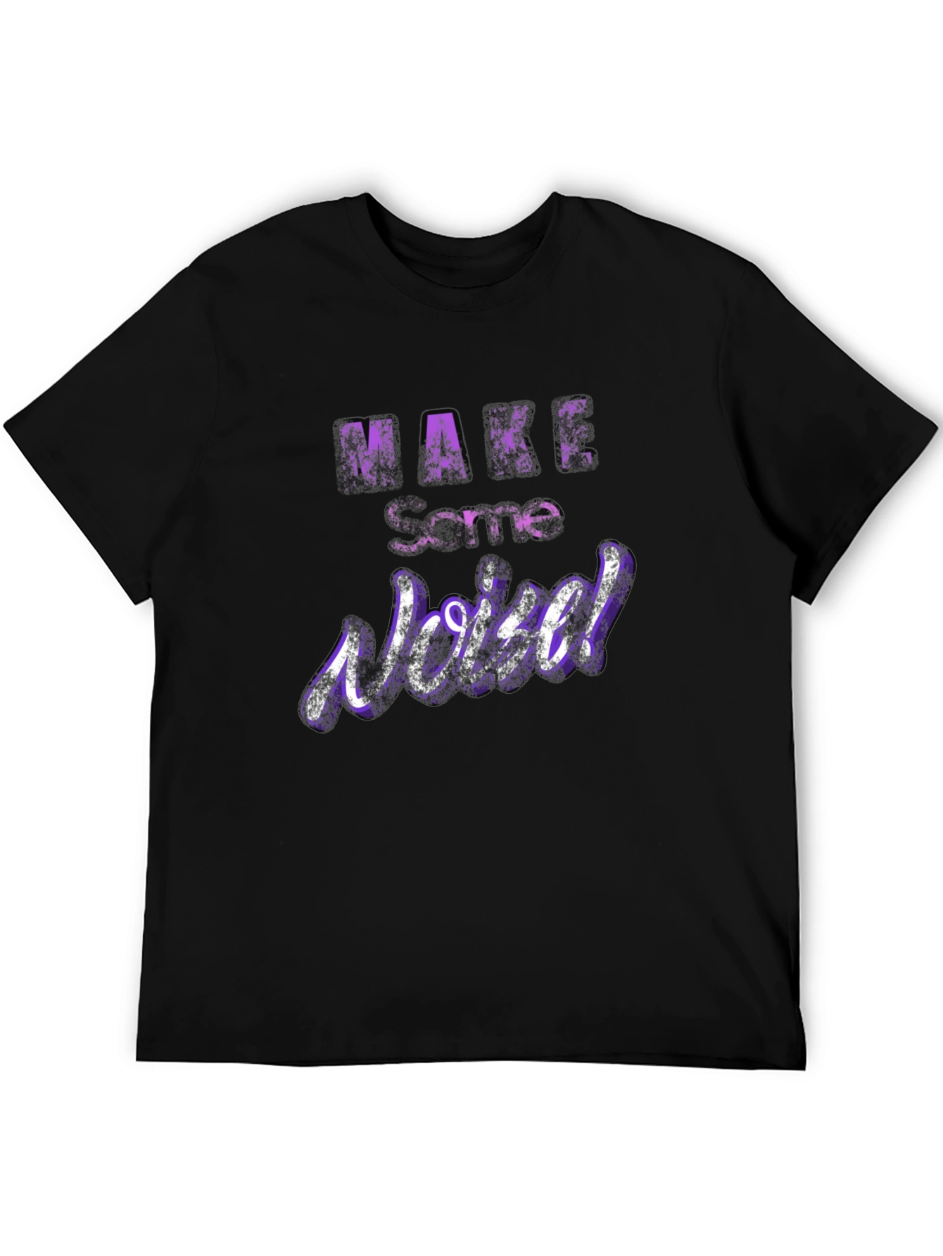 Make Some Noise T-Shirt - Purple Graphic Tee