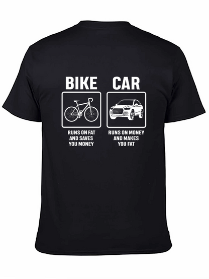 Bike vs Car T-Shirt - Funny Graphic Tee