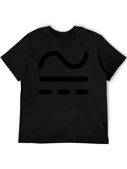 Black T-Shirt with Approximate Symbol