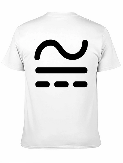 Black T-Shirt with Approximate Symbol