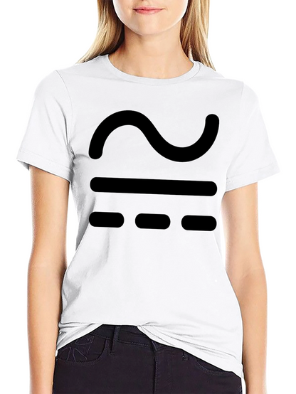 Black T-Shirt with Approximate Symbol