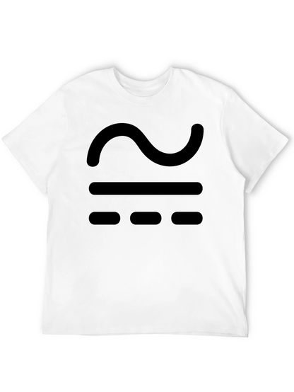 Black T-Shirt with Approximate Symbol