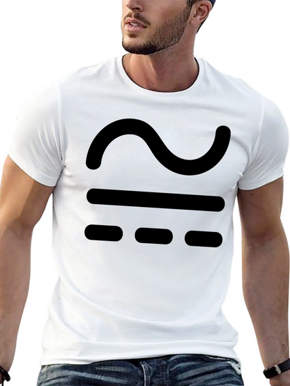 Black T-Shirt with Approximate Symbol