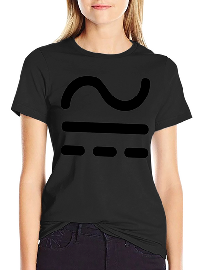 Black T-Shirt with Approximate Symbol