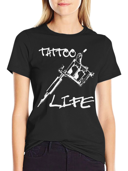 Tattoo Life Graphic Tee - Black