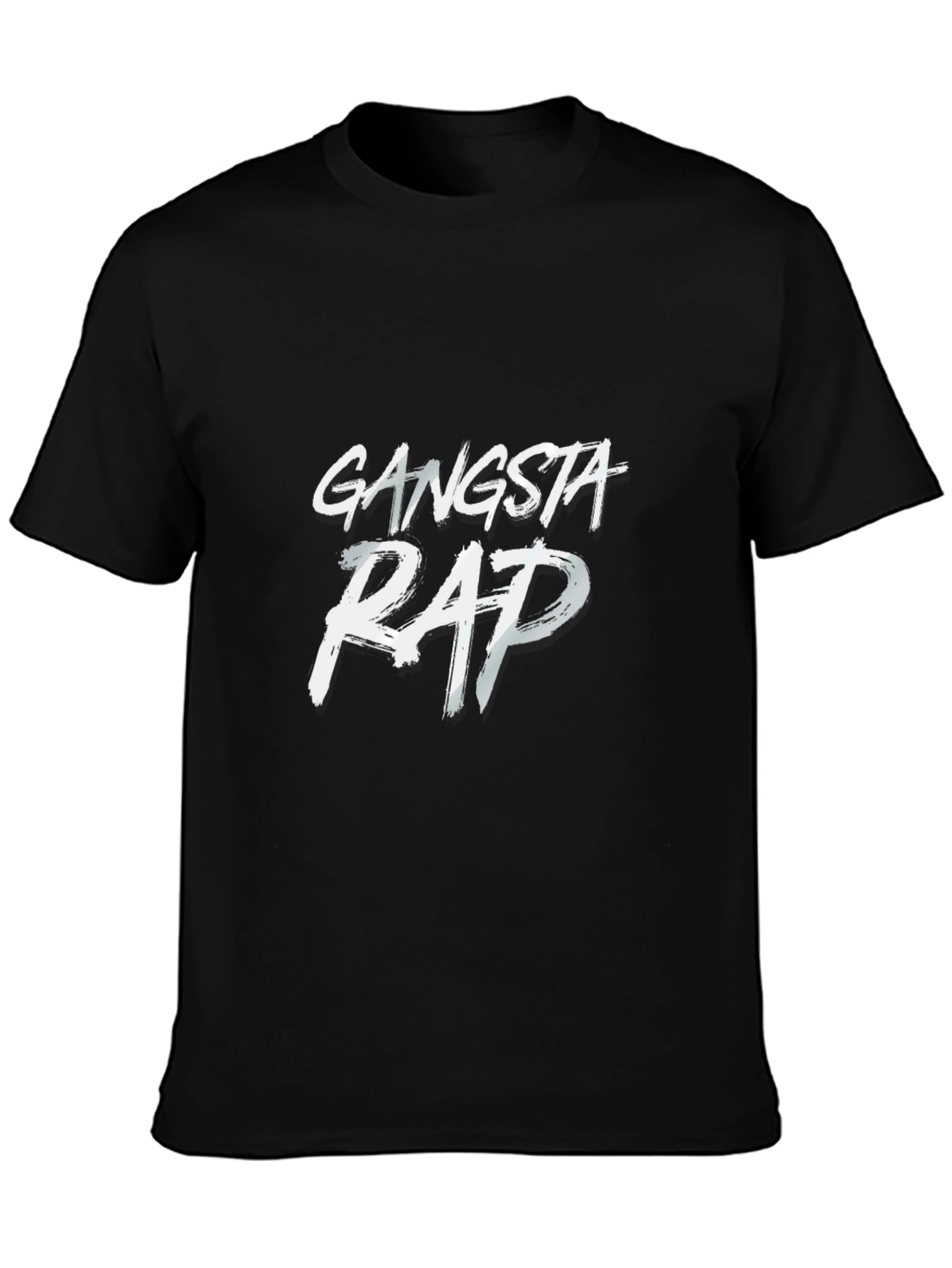 Gangsta Rap Graphic Black T-Shirt