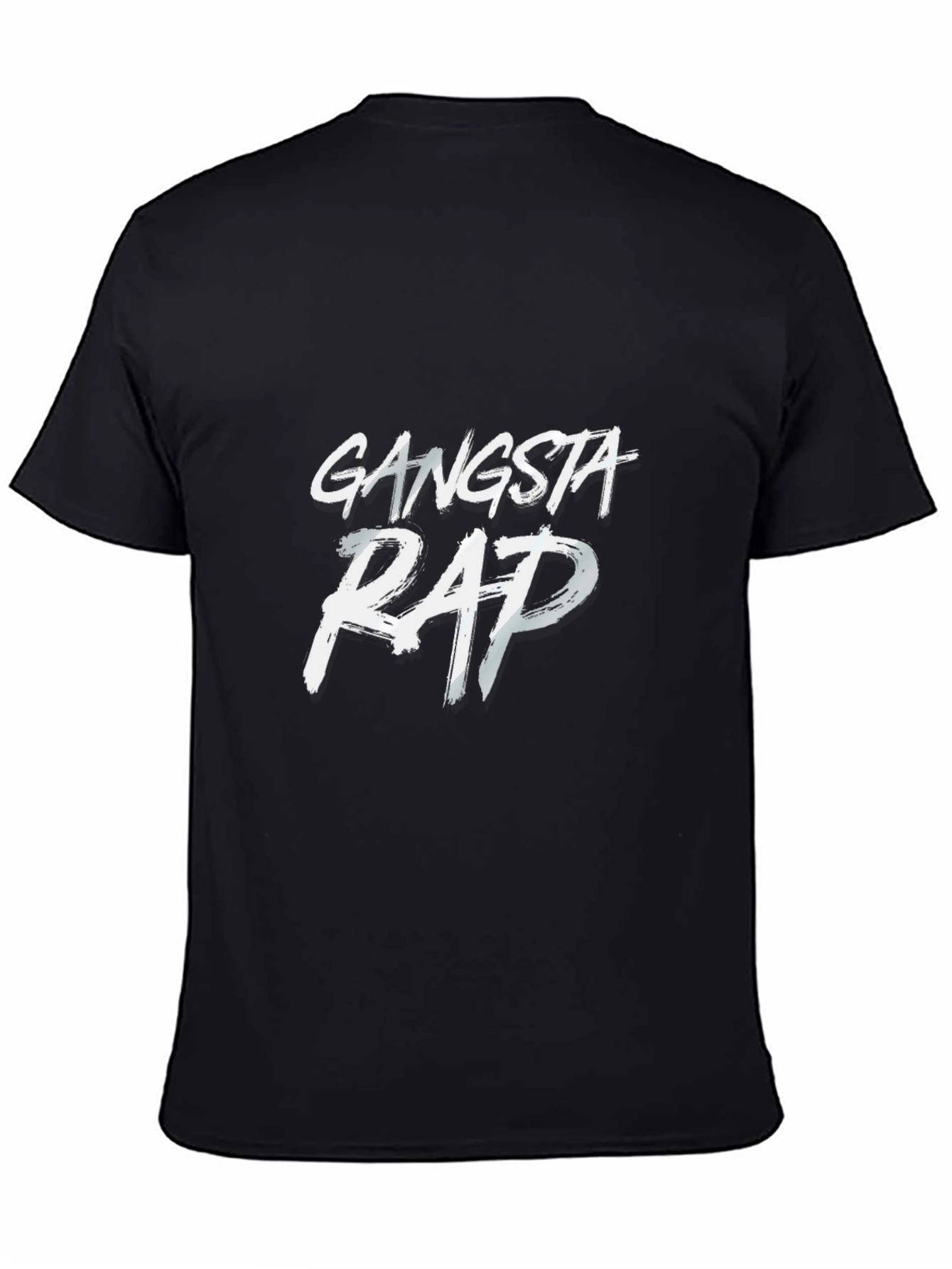 Gangsta Rap Graphic Black T-Shirt