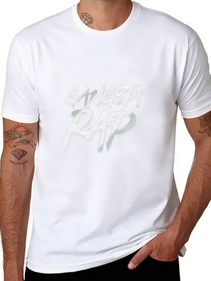 Gangsta Rap Graphic Black T-Shirt