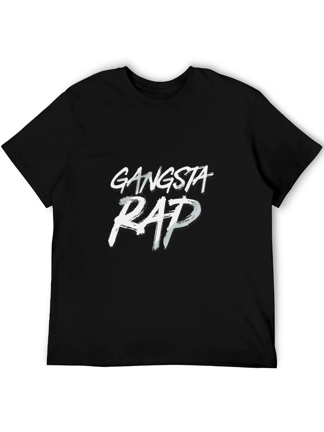 Gangsta Rap Graphic Black T-Shirt