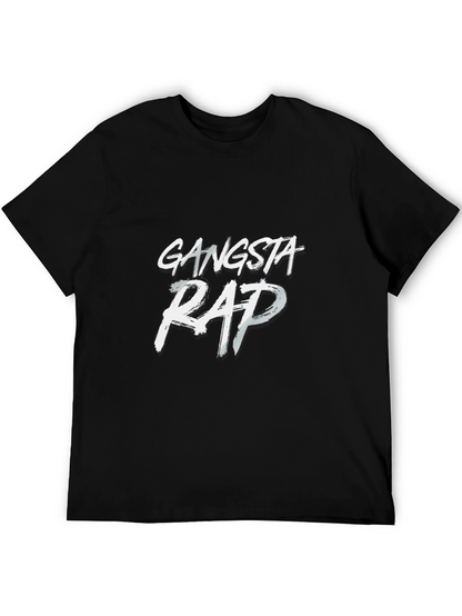 Gangsta Rap Graphic Black T-Shirt