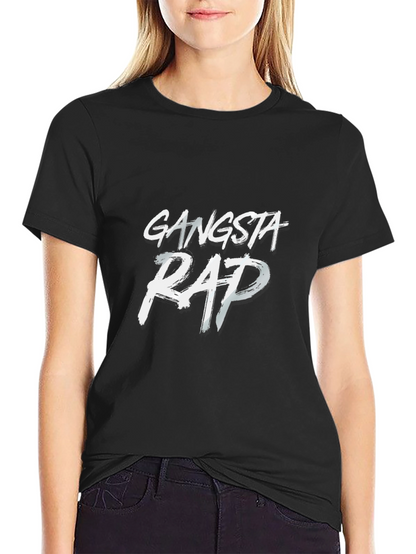 Gangsta Rap Graphic Black T-Shirt