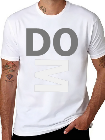 DOM Graphic Print Black T-Shirt