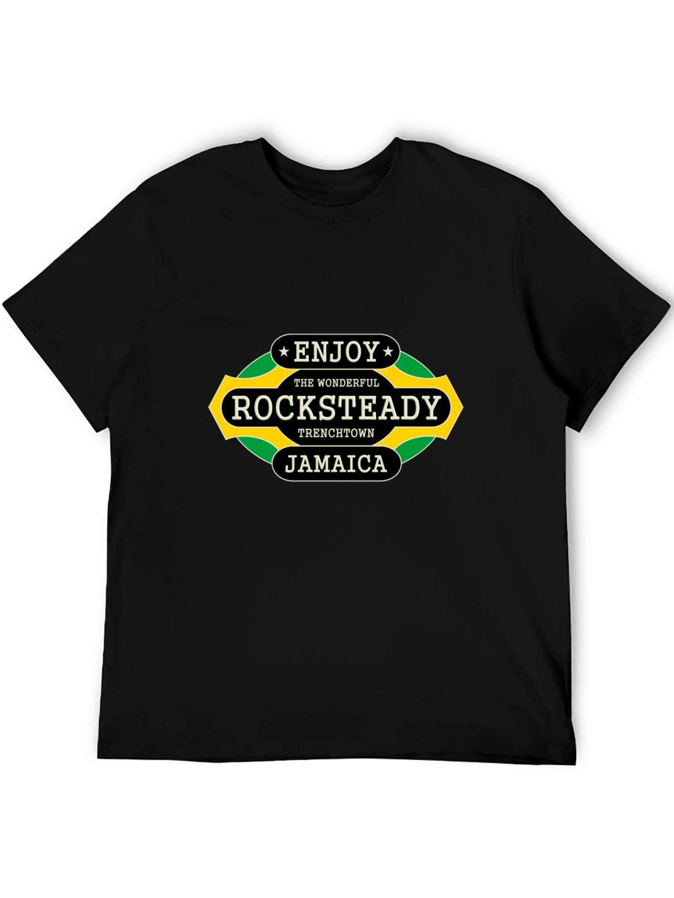 Rocksteady Jamaica Black T-Shirt