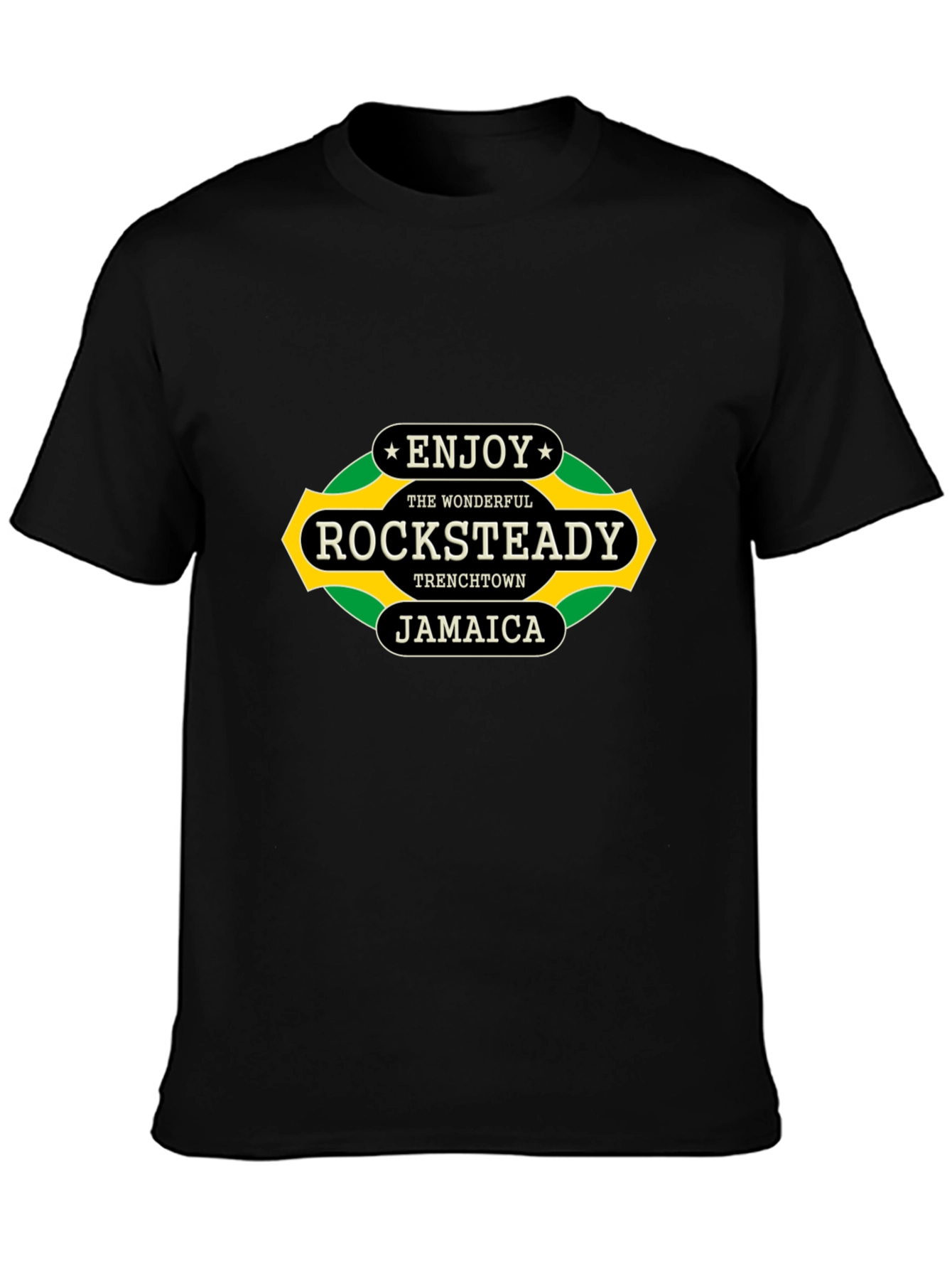 Rocksteady Jamaica Black T-Shirt