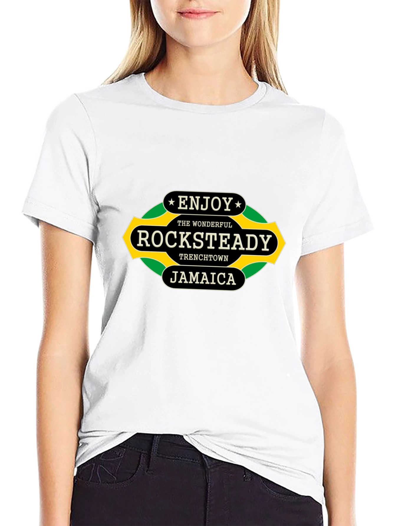 Rocksteady Jamaica Black T-Shirt