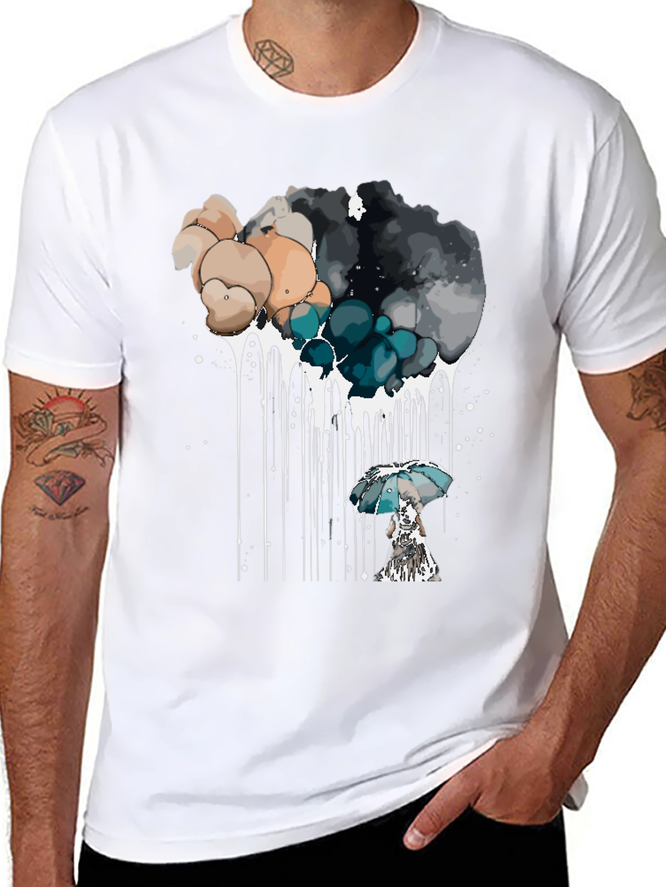 Whimsical Weather T-Shirt - Cotton Blend
