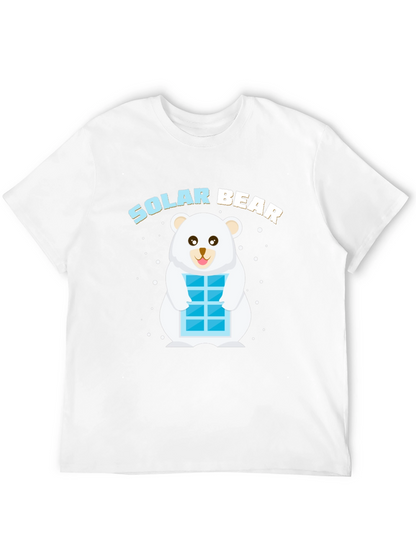 Solar Bear Graphic T-Shirt - Black Cotton Blend