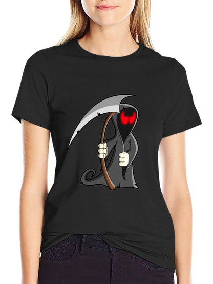 Grim Reaper Graphic T-Shirt - Black