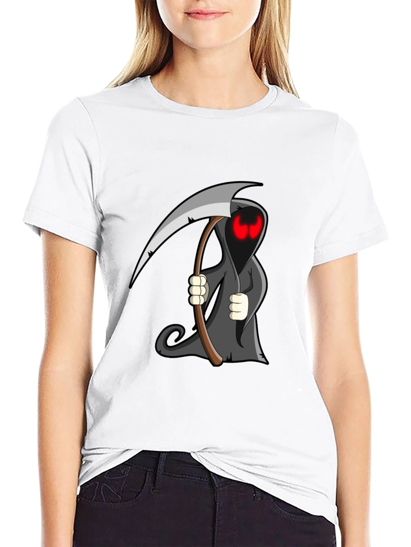 Grim Reaper Graphic T-Shirt - Black