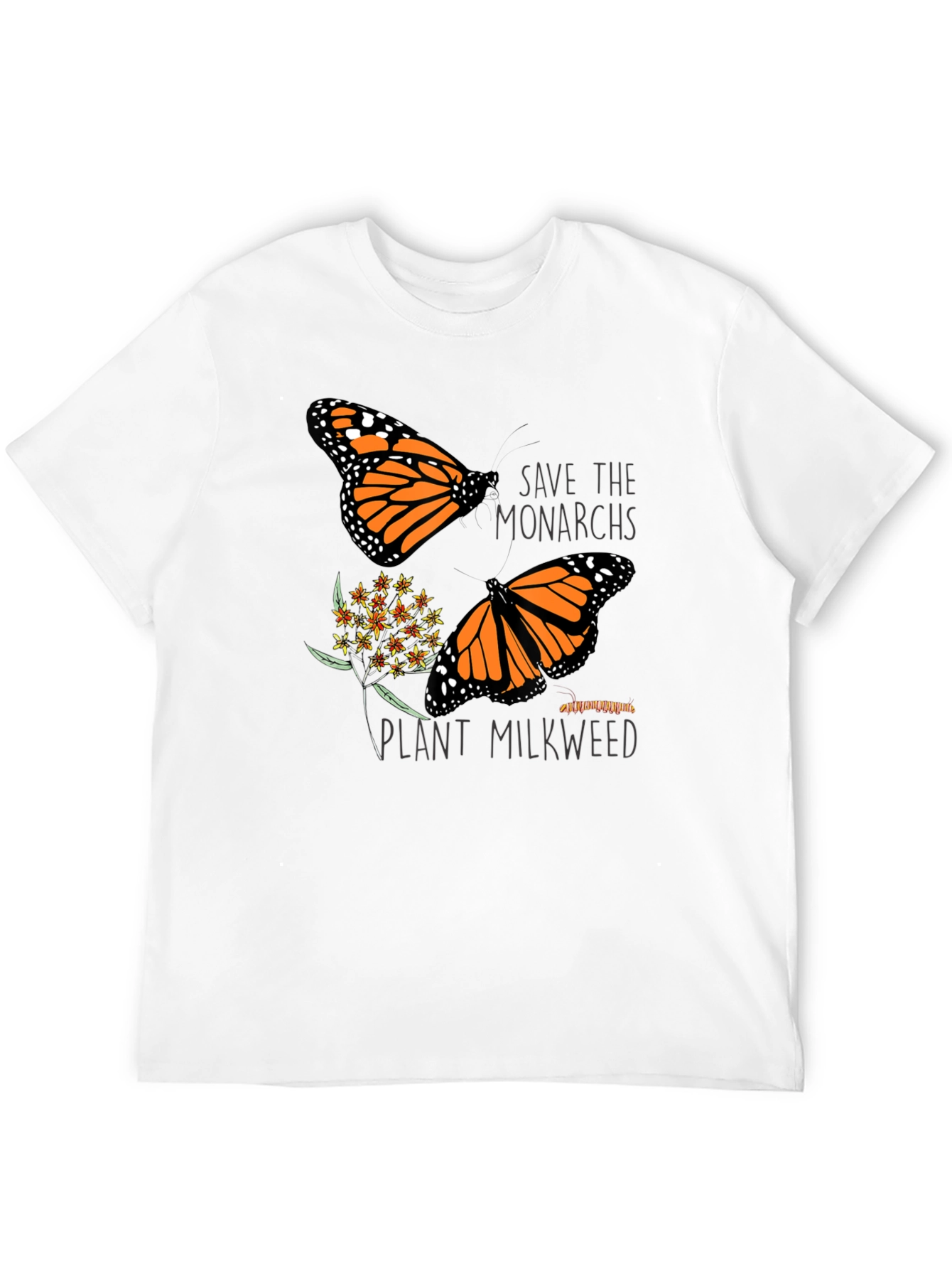 Save the Monarchs Black Graphic T-Shirt