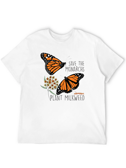 Save the Monarchs Black Graphic T-Shirt
