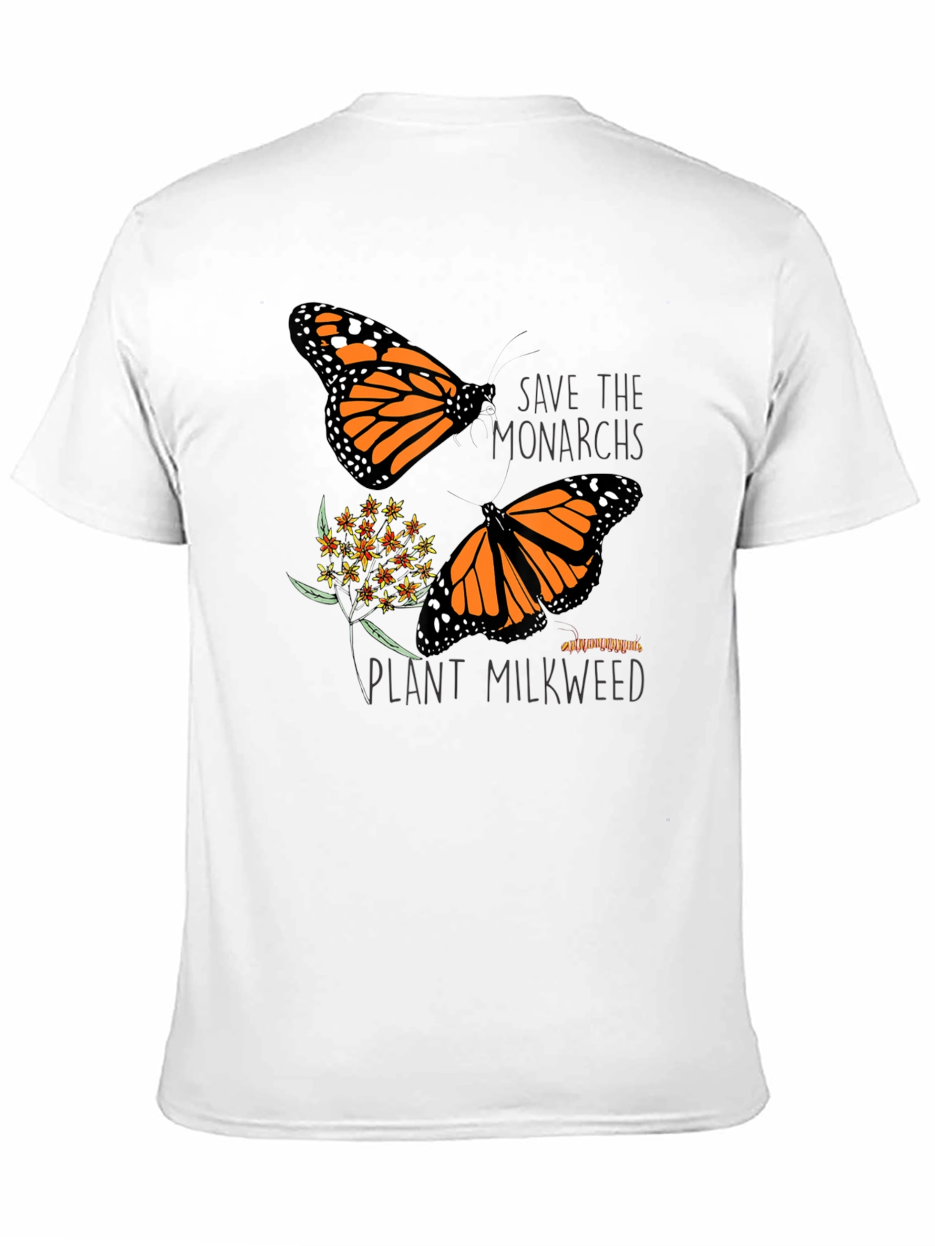 Save the Monarchs Black Graphic T-Shirt