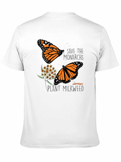 Save the Monarchs Black Graphic T-Shirt
