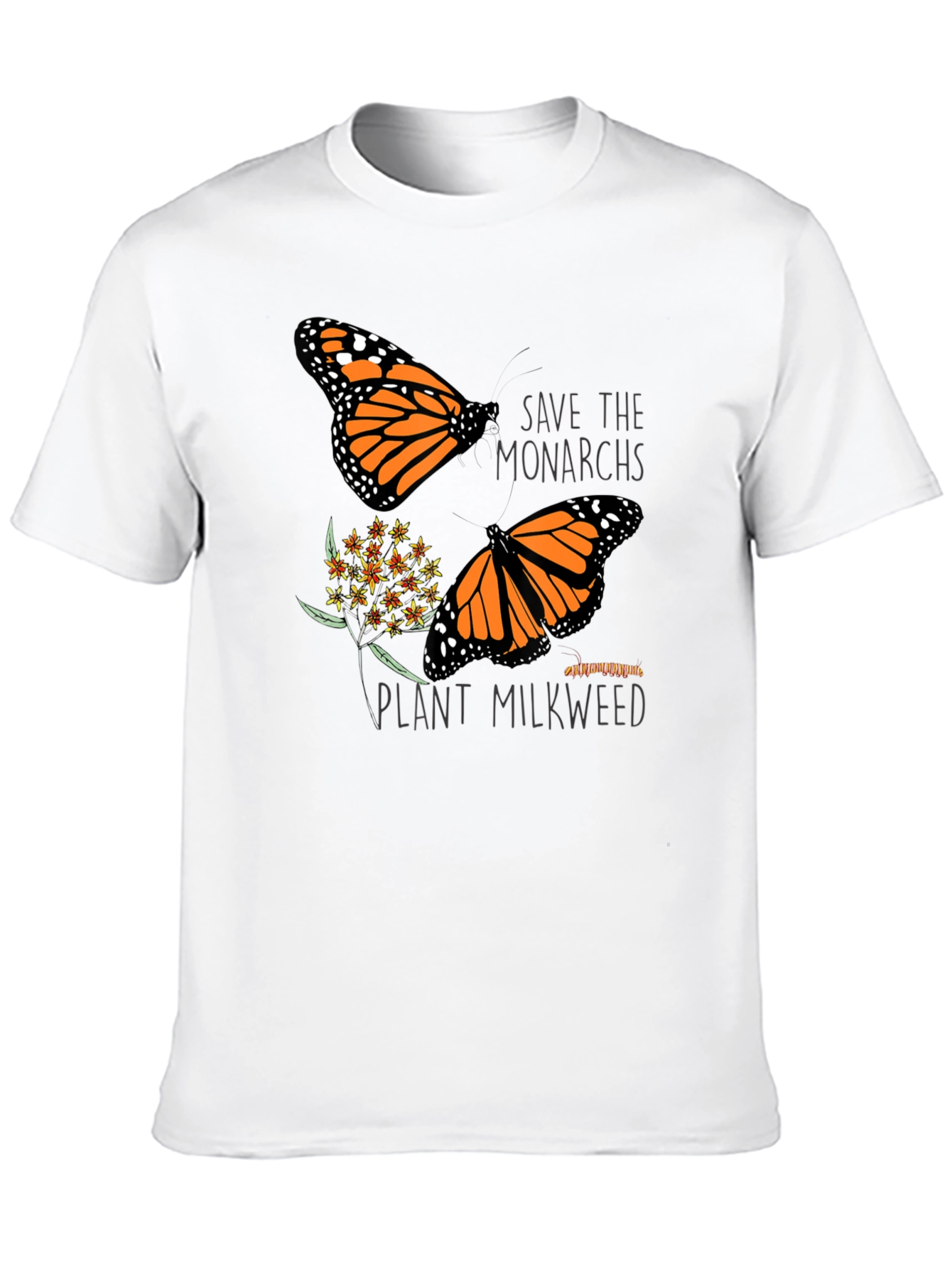Save the Monarchs Black Graphic T-Shirt