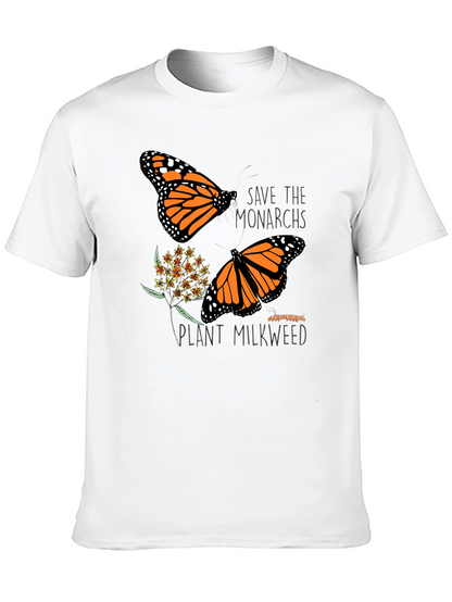 Save the Monarchs Black Graphic T-Shirt