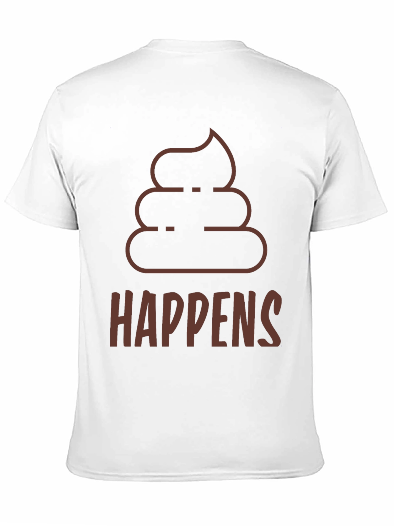 Poop Happens T-Shirt - Funny Graphic Tee