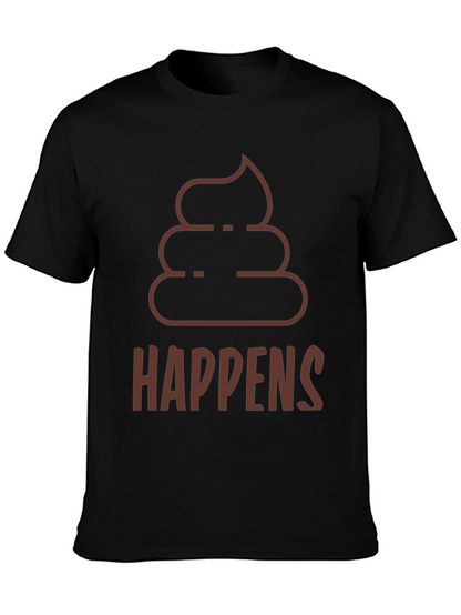 Poop Happens T-Shirt - Funny Graphic Tee