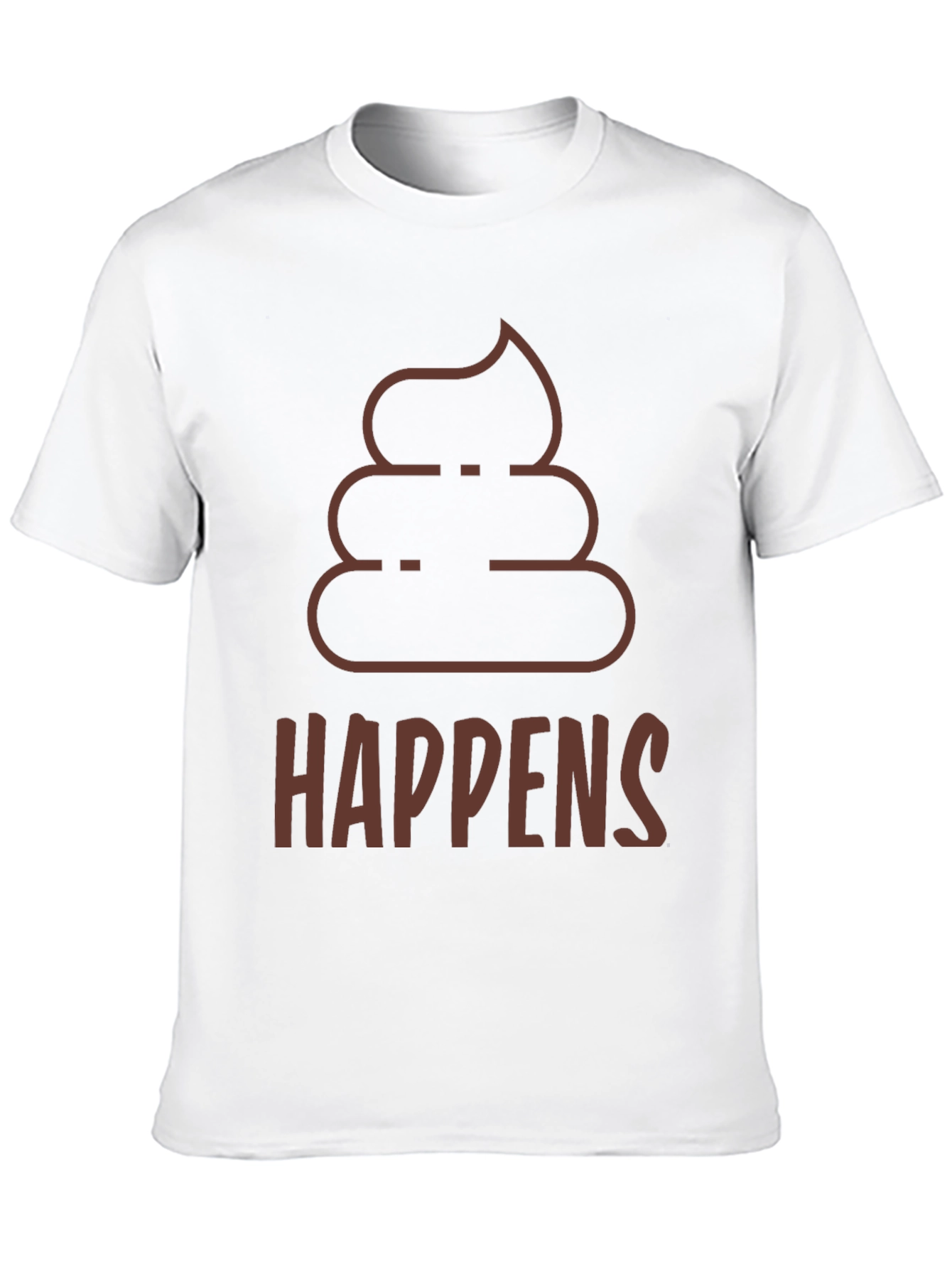 Poop Happens T-Shirt - Funny Graphic Tee