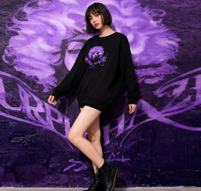 Iconic "Purple Haze" Jimi Hendrix Graphic Sweatshirt (Unisex)