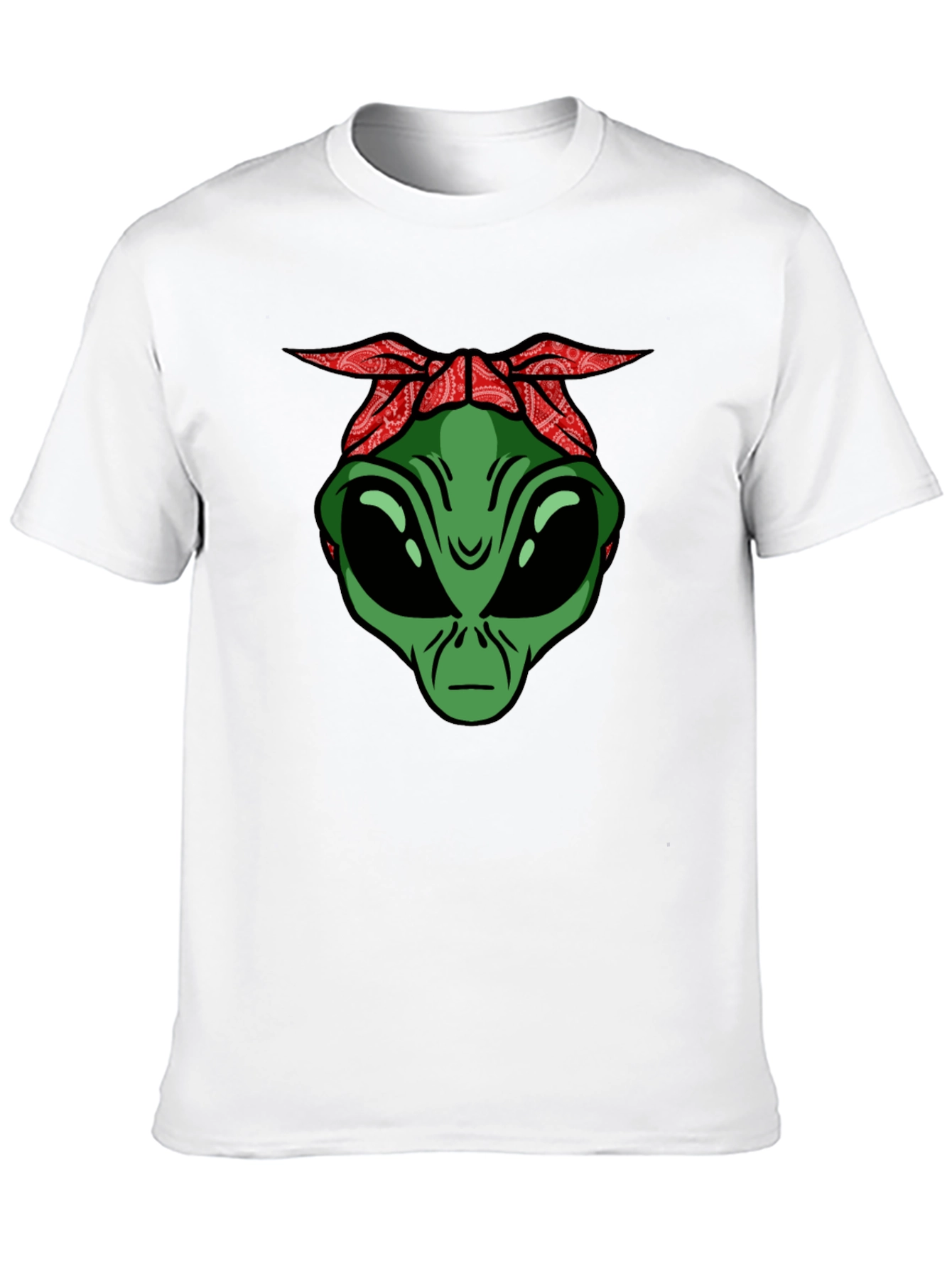Alien Head with Bandana Graphic Tee