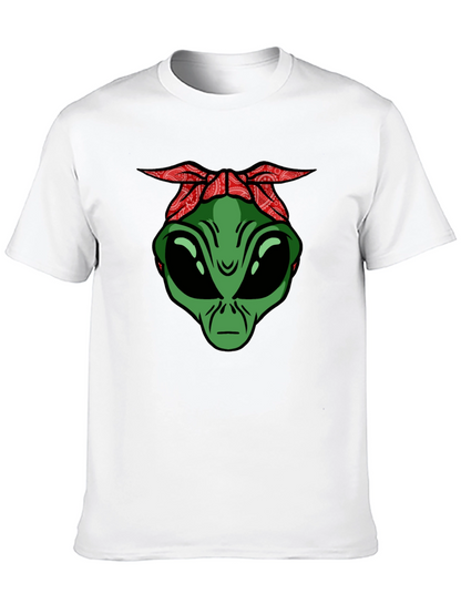 Alien Head with Bandana Graphic Tee