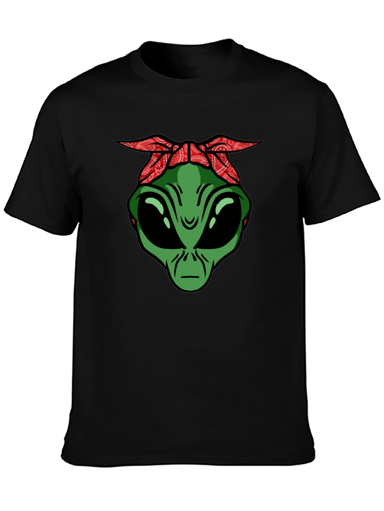 Alien Head with Bandana Graphic Tee