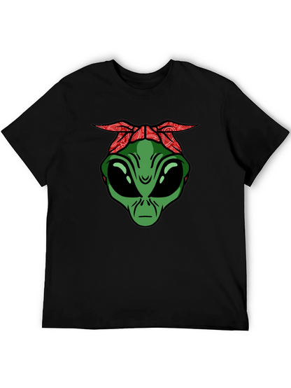 Alien Head with Bandana Graphic Tee