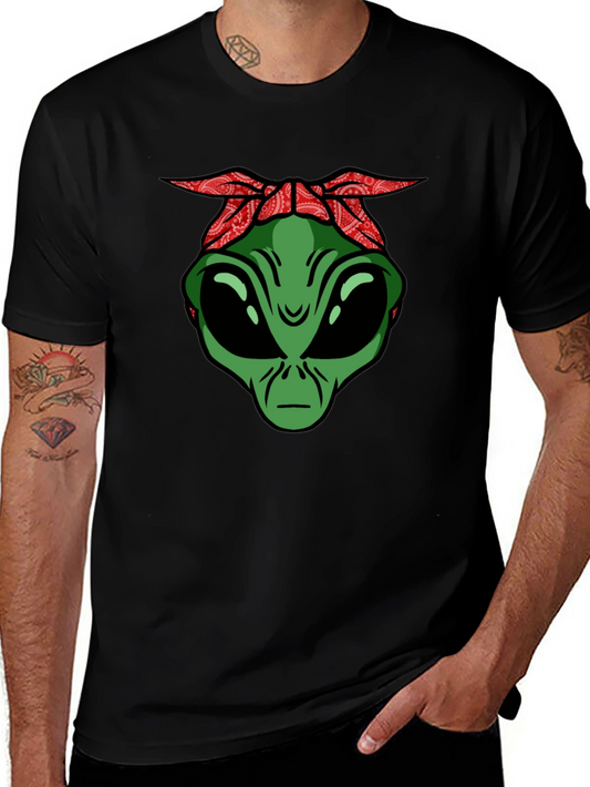 Alien Head with Bandana Graphic Tee