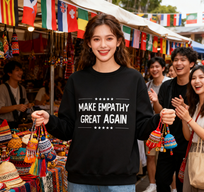 Unisex "Make Empathy Great Again" Empathy-Focused Graphic Sweatshirt